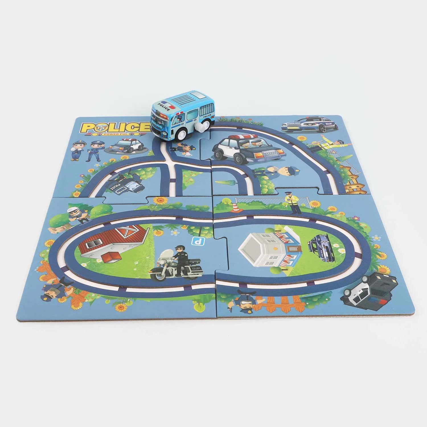 Puzzle Track 2 in 1 For Kids