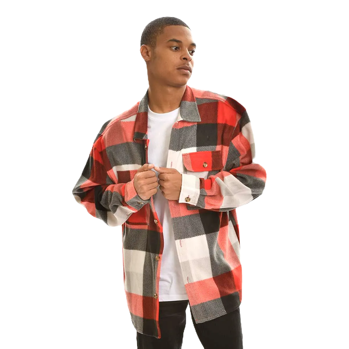 Red Plaid Fleece