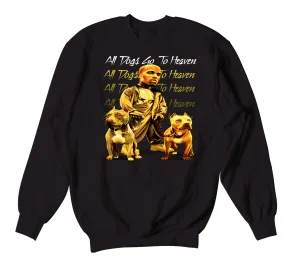 Retro 4 Lightning Sweater - All Dogs - Black