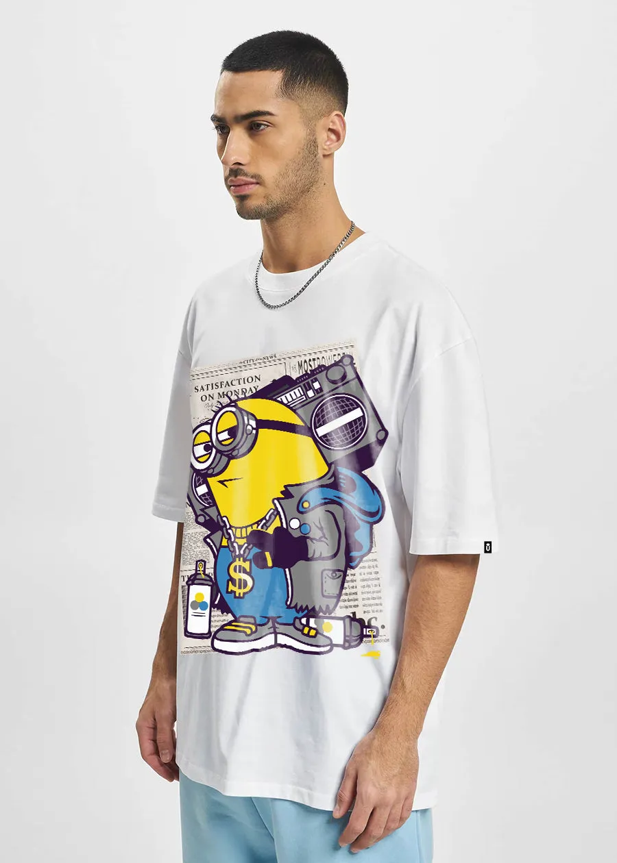 Savage Minion Men Oversized Printed T-Shirt