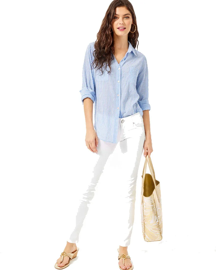 Sea View Button Down Top