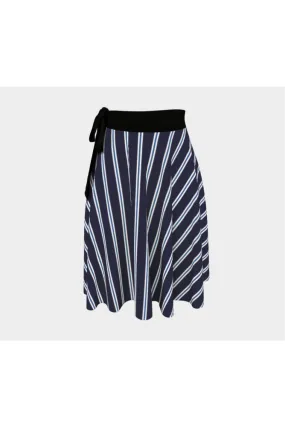 Striped Wrap Skirt