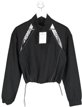 T/ala Black Woven Track Jacket UK S