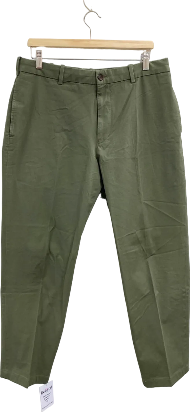 Uniqlo Olive Green Chino Trousers UK W34