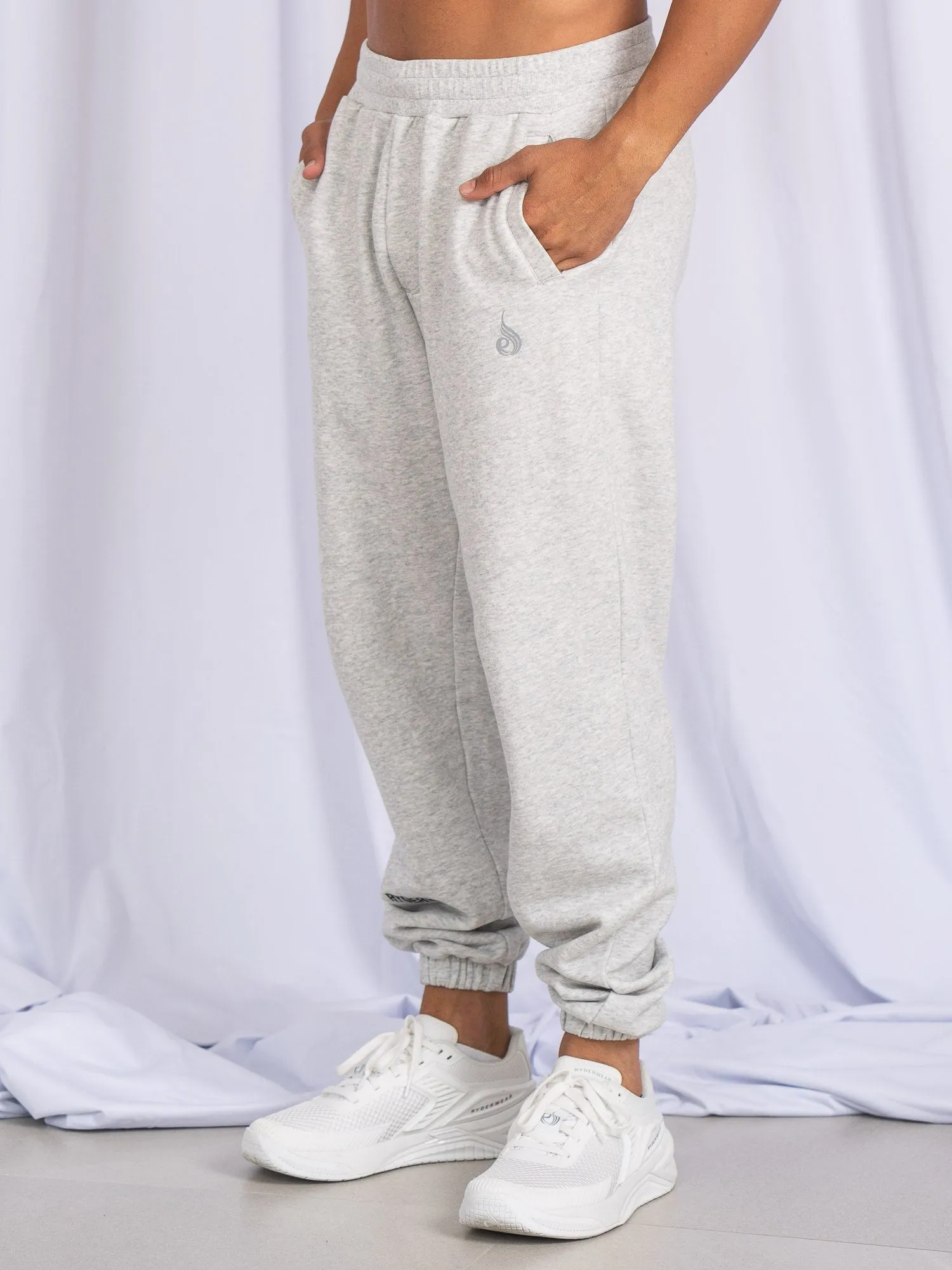 Unisex Track Pants - Snow Marl