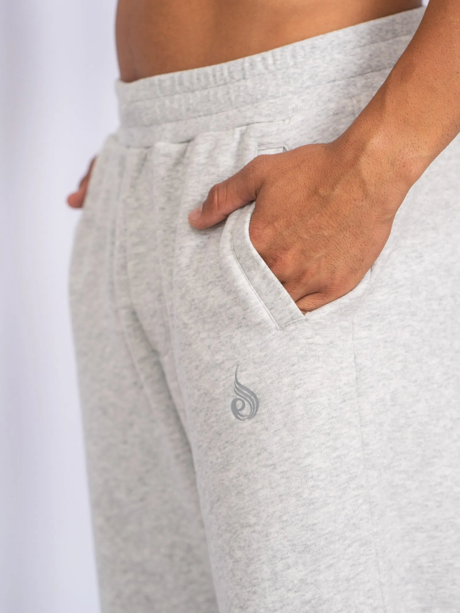 Unisex Track Pants - Snow Marl