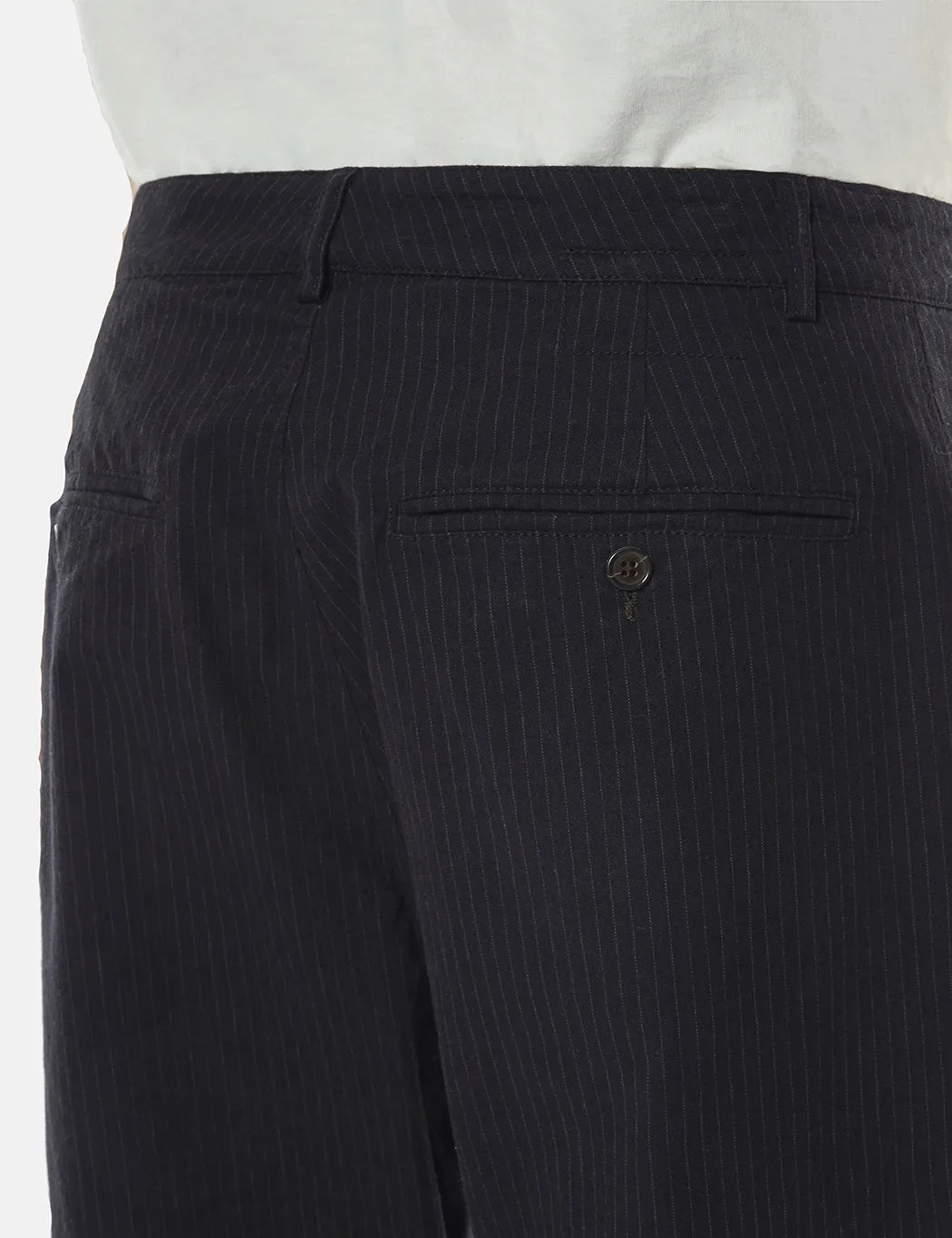 Universal Works Military Chino Pinstripe - Black