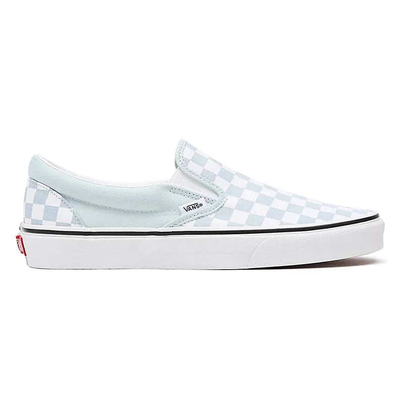 VANS Baby Blue Checkerboard Classic Slip-On Youth Shoe