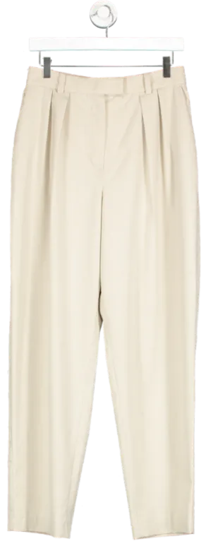 Weekend & Beyond Beige Tailored Trousers UK S