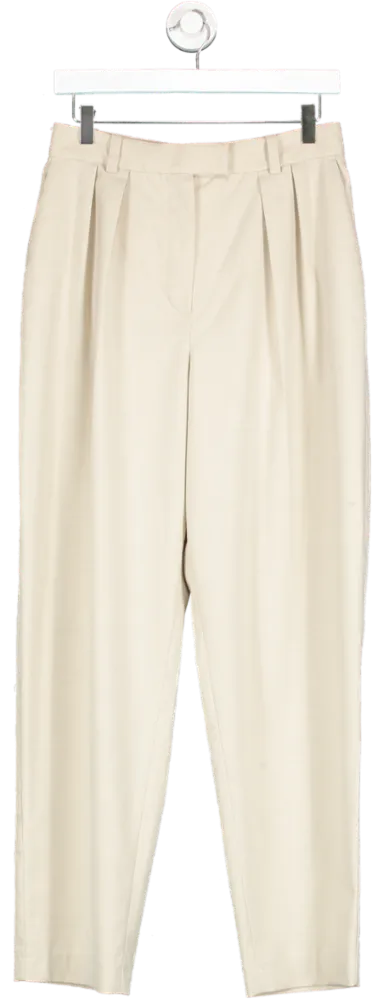 Weekend & Beyond Beige Tailored Trousers UK S