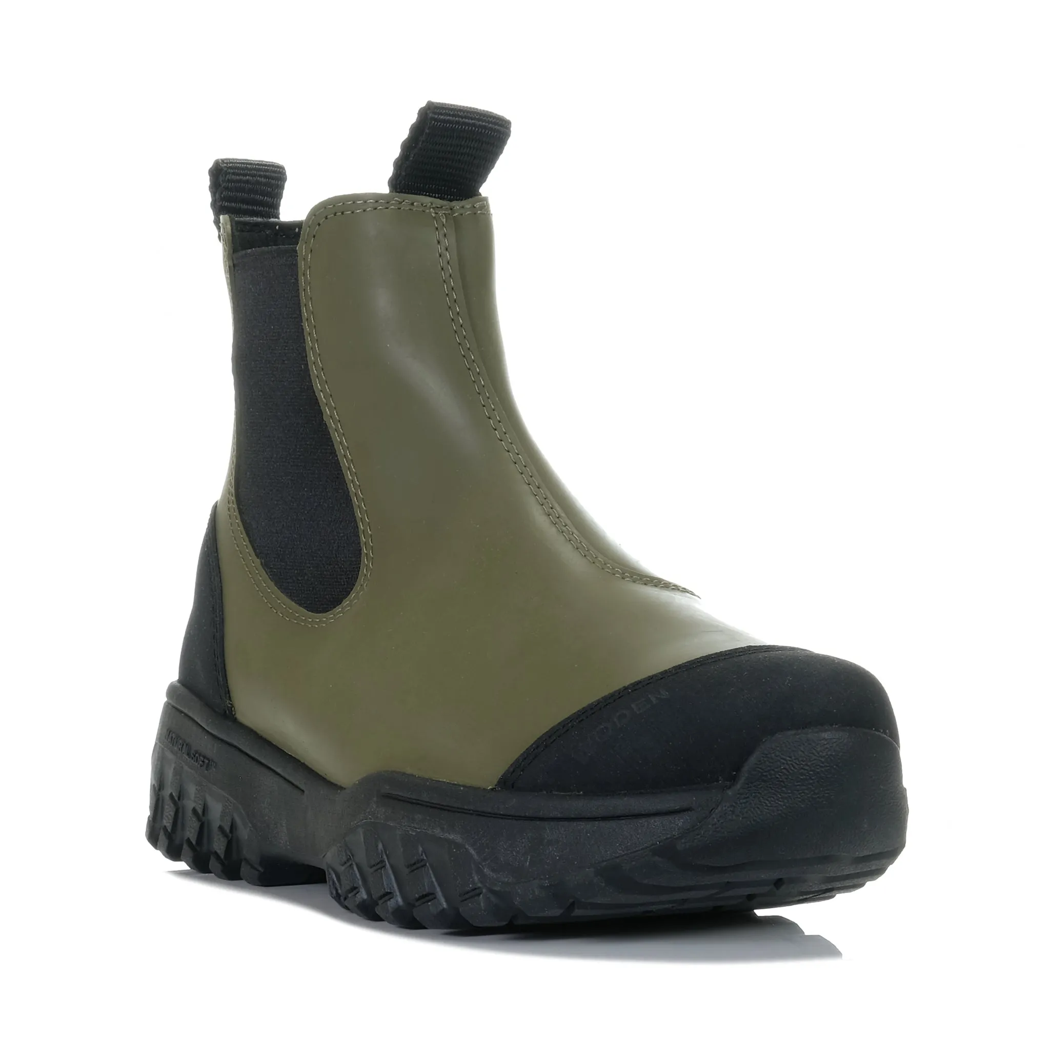 Woden Magda Track Waterproof Dark Olive