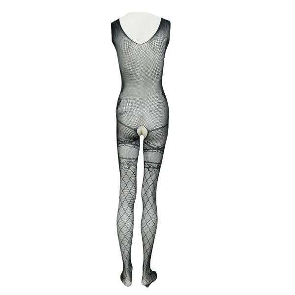 Women's Lingerie Full Bodystocking | Full Net Semi Transparent Bodystocking