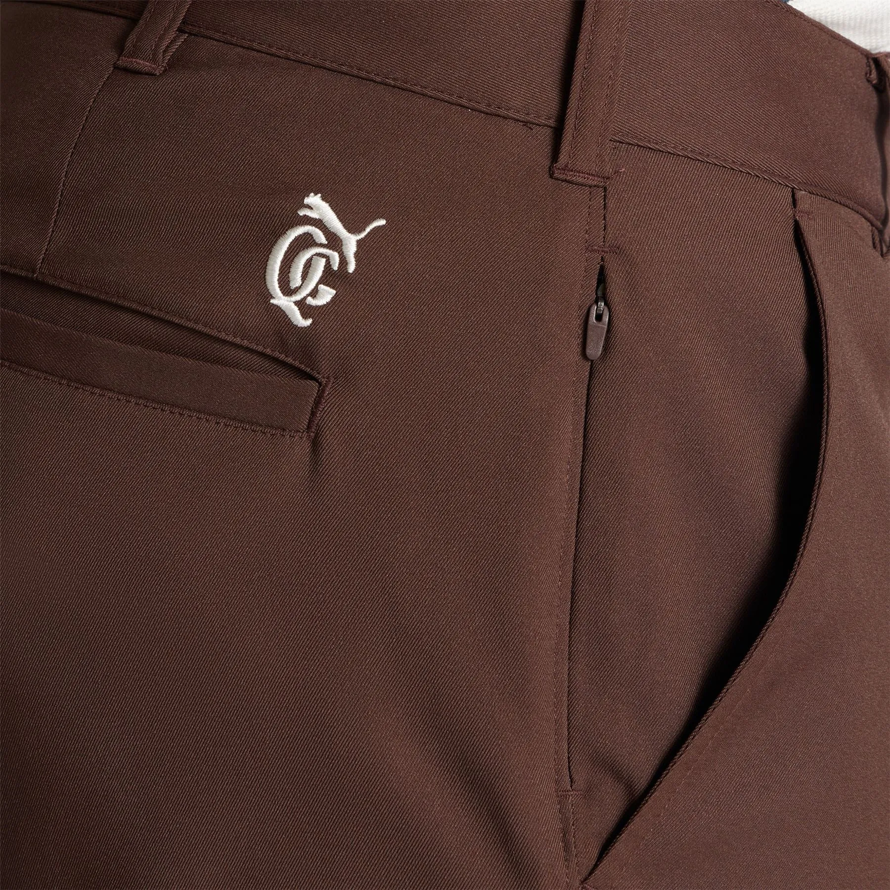 x QGC Golf Trousers Dark Chocolate Brown - SS24