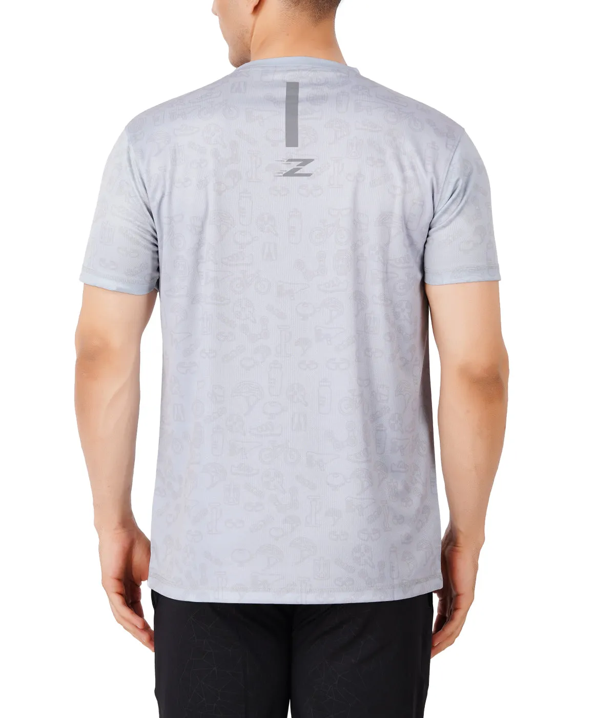 ZAKPRO Sports Tees for Men (Grey Run)