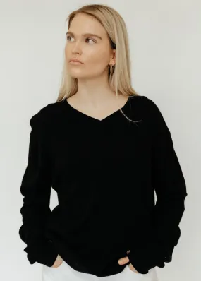 Éterne Clive Cashmere Sweater in Black